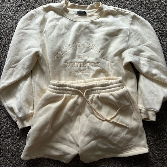 White Fox Boutique Sweaters - White fox boutique cream set